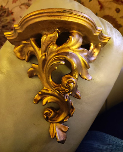 Ornate vintage gold resin - vintage,
