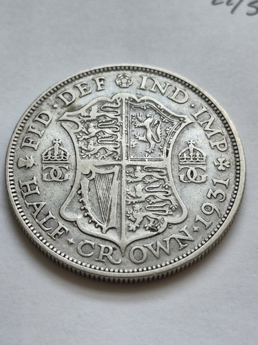 1931 king george half crown - george,