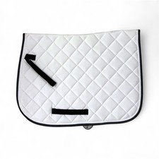 Horse Numnah FULL SIZE in White And Black