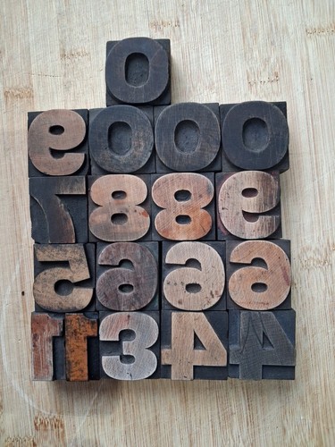 Vintage wooden letterpress - wooden,