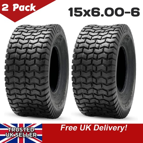 2pc 15x6 turf tyres heavy - tyres,