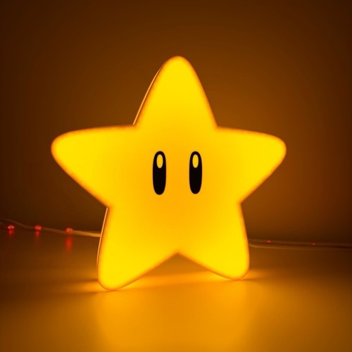 Super mario star led - super,