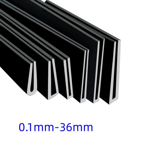 Black rubber channel edging - rubber,