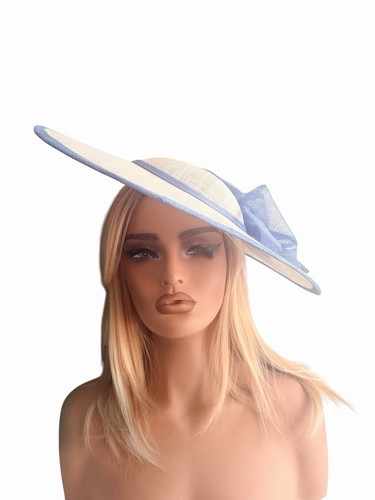 Ivory white and cornflower - and,