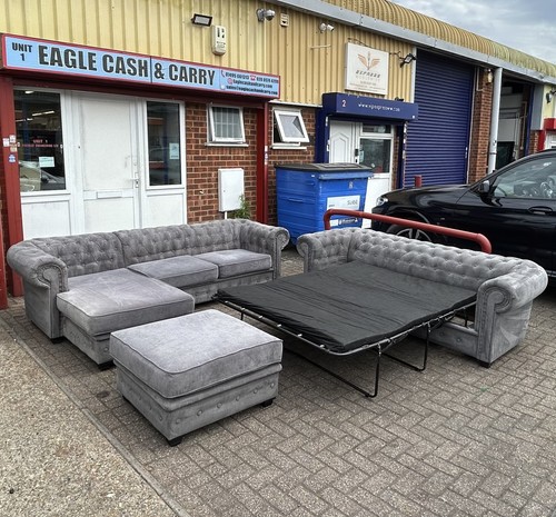 Chesterfield grey shape 4 - chesterfield,