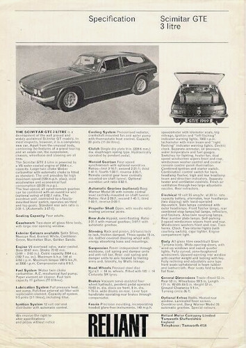 Reliant scimitar gte - reliant,