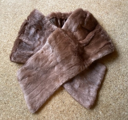 Vintage real mink - fur, brown