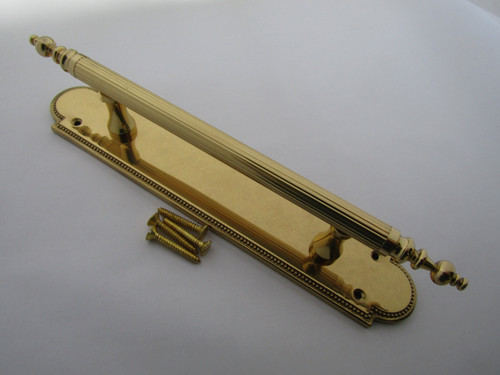 Georgian pull handle - on, plate