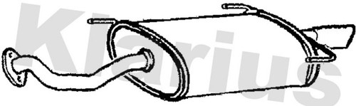 Rear muffler fits toyota - muffler,