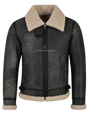 Mens B3 Shearling Jacket Grey