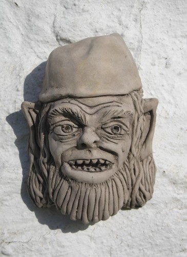 Goblin garden wall hanging - goblin,