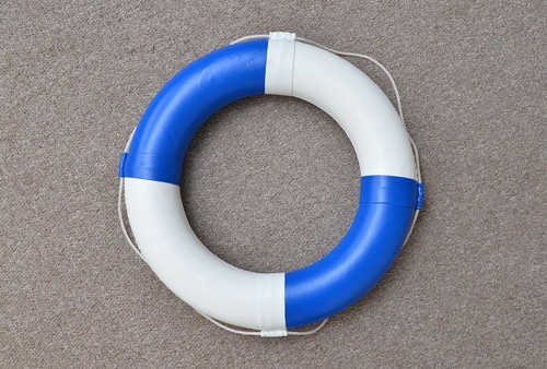 New life buoy blue and - buoy, white