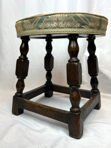 Antique oak upholstered - oak,