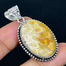 925 Silver Overlay Fossil