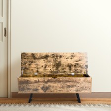 Rustic Wood Shoe Bench Storage