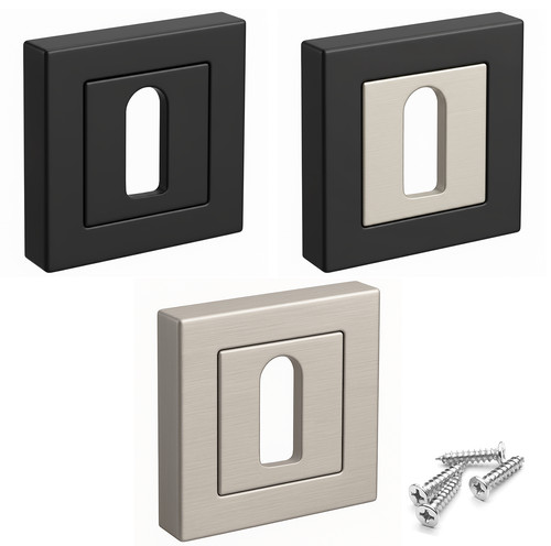 Pair square keyhole cover - keyhole,