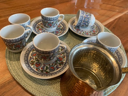 Turkish coffee set cups - coffee, 6