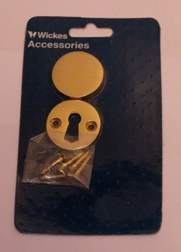 Wickes escutcheon solid brass - escutcheon,