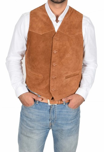 Real suede waistcoat - real,