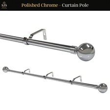 Curtain Pole Extendable 19mm