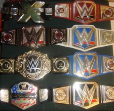 WWE KIDS WRESTLING BELTS MATTEL CHILDS WORLD UNIVERSAL CHAMPIONS NXT AEW