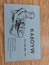 Vintage Radio Ham QSL Card