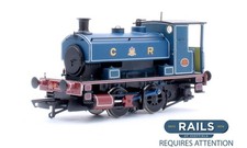 HATTONS 'OO' GAUGE H4-AB14-004 CALEDONIAN BLUE 0-4-0ST ANDREW BARCLAY STEAM LOCO
