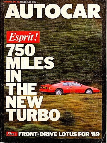 Autocar magazine jan - magazine, 06-jan-88