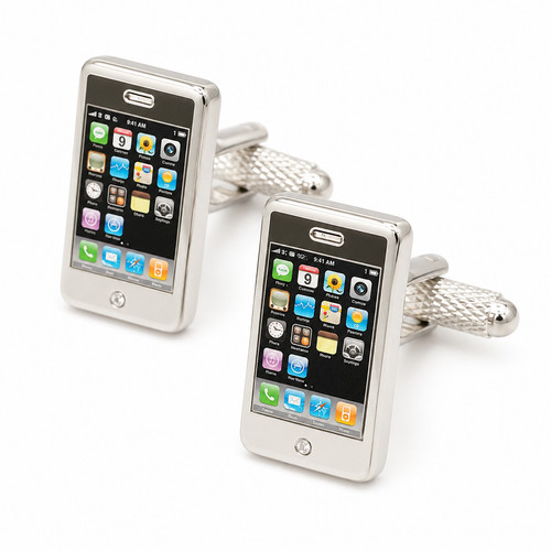 Mobile phone cufflinks - -, ck649
