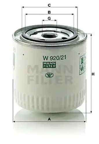 Oil filter spin - filter, w