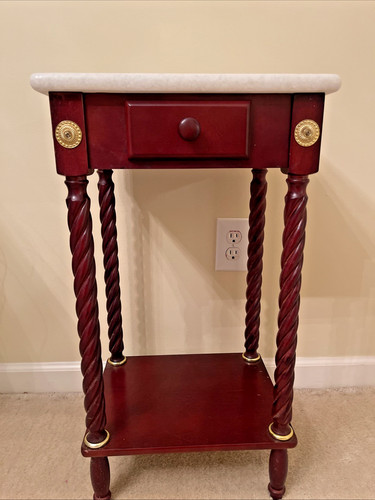 Marble top plant stand - marble,