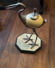 ANTHONY REDMILE 1970's ENGLAND HERON WITH OSTRICH EGG