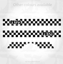 Scooter side panel stripes &