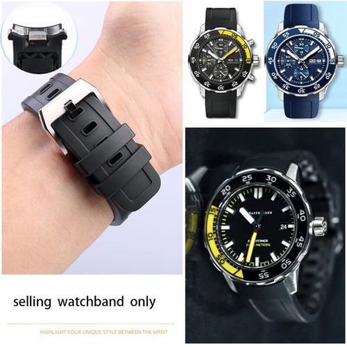 22mm rubber silicone watchband - rubber,
