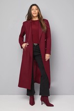 Wallis Berry Coat Womens Daywear Jackets & Coats