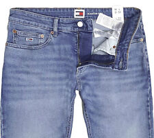 TOMMY JEANS SCANTON SLIM FIT BLUE DENIM MEN'S PANTS WITH STRETCH BLUE MEN NEW