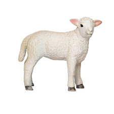 Mojo ROMNEY SHEEP LAMB STANDING farmyard play animal figure toys plastic farm