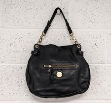 Mulberry Somerset Shoulder Bag Black Pebbled Leather Small