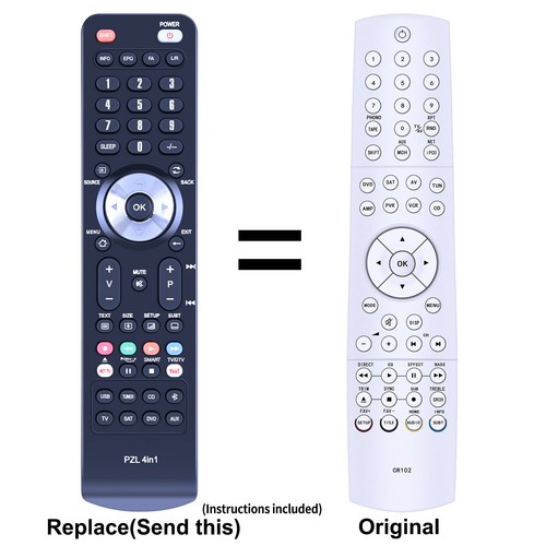 New replacement remote - new,