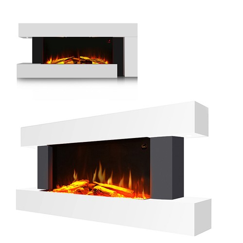 White mantel wall - mantel, mounted