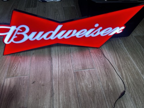 Budweiser beer light sign - budweiser,