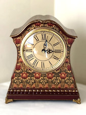 Clock Mantle William Morris Art Nouveau Upcycled Vintage Bespoke