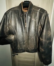 Vintage Classic Gear Gericke Leather Jacket Black Motorcycle Mens XXL