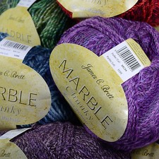 James C Brett MARBLE CHUNKY 200g Knitting Wool