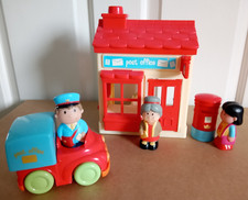 ELC Happyland Post Office    (all sounds work)  with delivery van, 3 people
