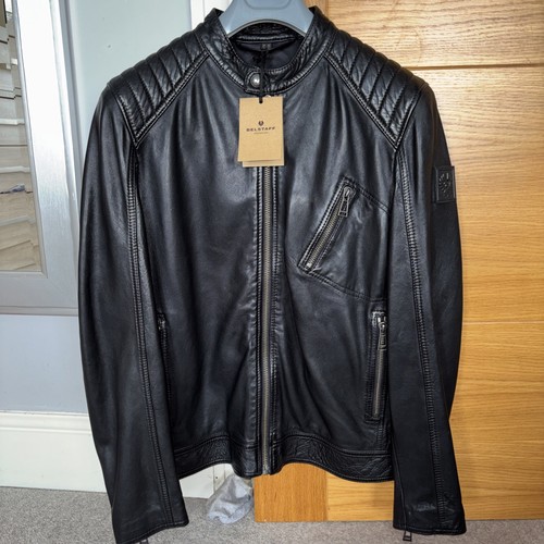 Belstaff mens black leather - mens, v
