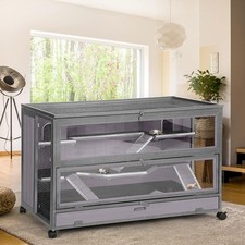 Guinea Pig Cage 3 Levels Ferret Cage, Small Animal Cage Hamster Cage Rat House