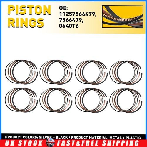 8pcs engine piston - 8pcs, rings