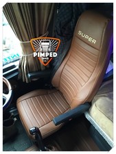 TRUCK SEAT COVERS SCANIA R/G/P-series 05-2013 Full ECO LEATHER SUPER LB