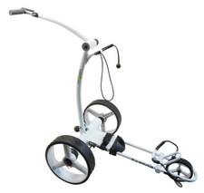 LITHIUM CADDY GOLF RAPTOR ELECTRIC TROLLEY white MOUNTAIN BRAKE DISTANCE TUBE MOTOR